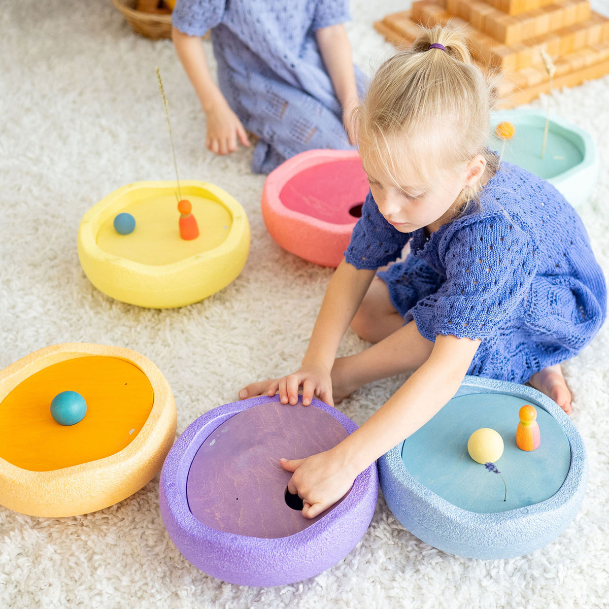 GRIMM’S x Stapelstein® Rolling Discs Cool Pastel
